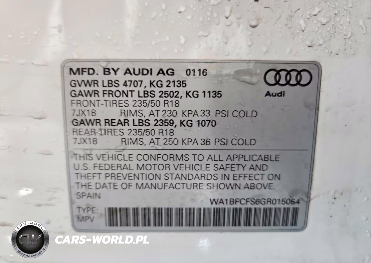 2016 Audi Q3 Premium Plus VIN:WA1BFCFS6GR015054 - 12