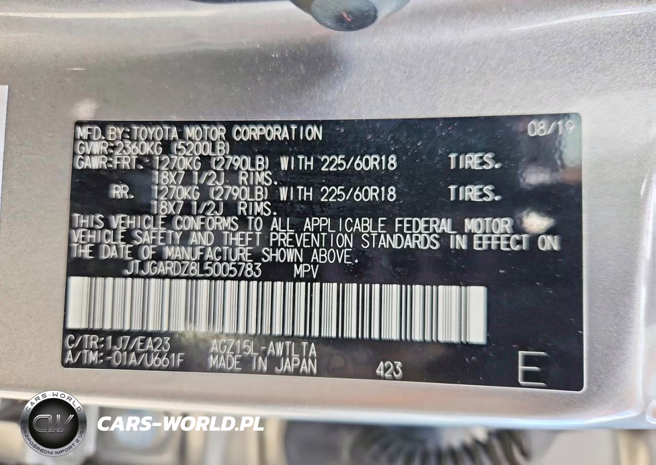 2020 Lexus Nx 300 VIN:JTJGARDZ8L5005783 - 14