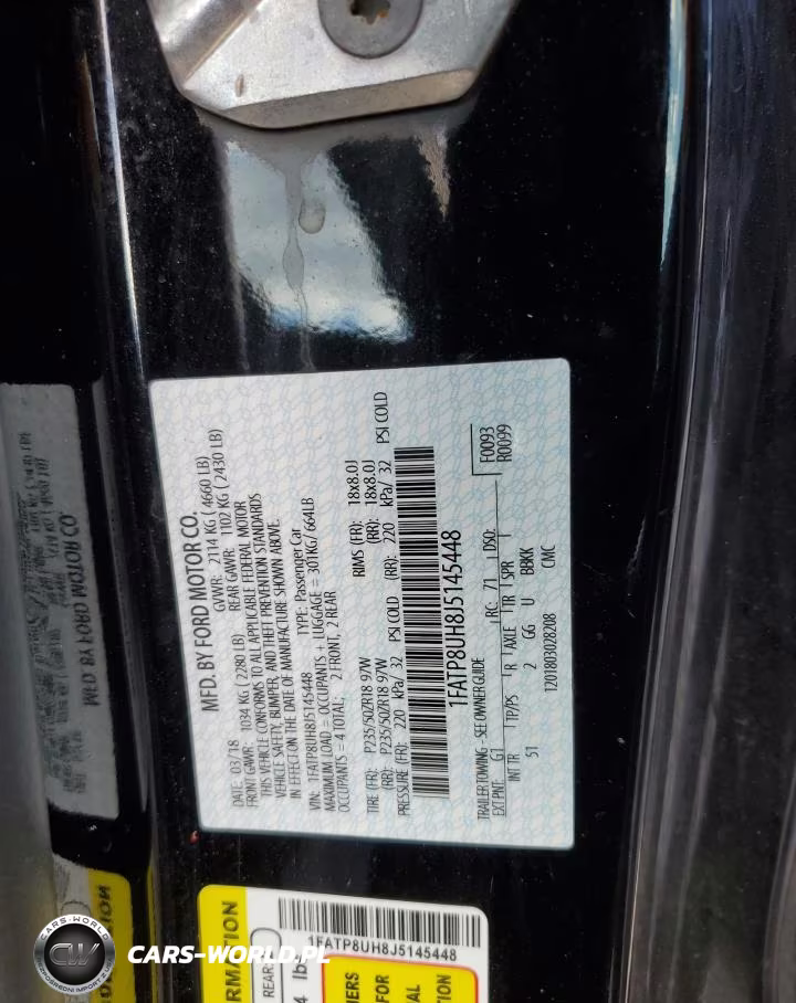 2018 Ford Mustang VIN:1FATP8UH8J5145448 - 12