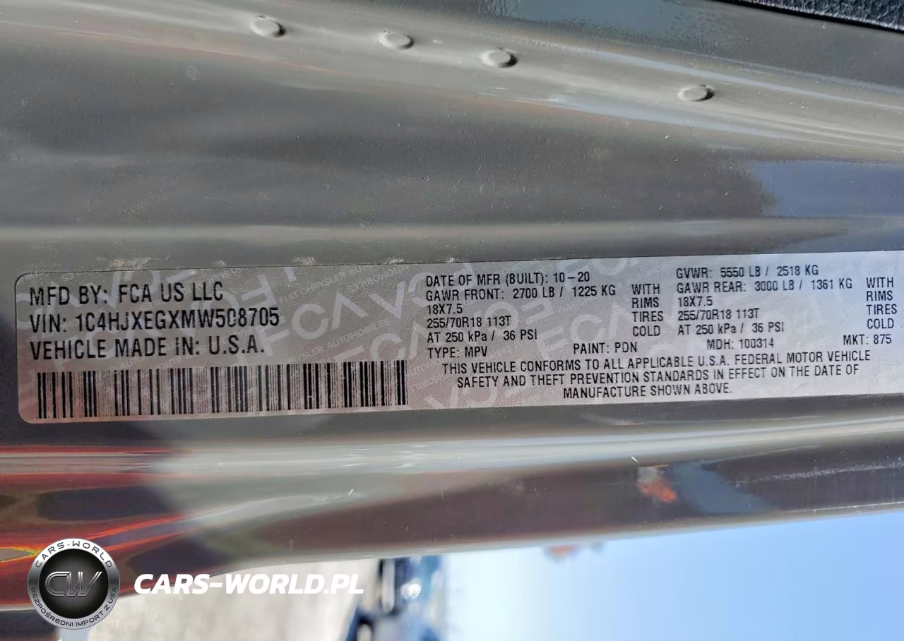 2021 Jeep Wrangler Unlimited Sahara VIN:1C4HJXEGXMW508705 - 14