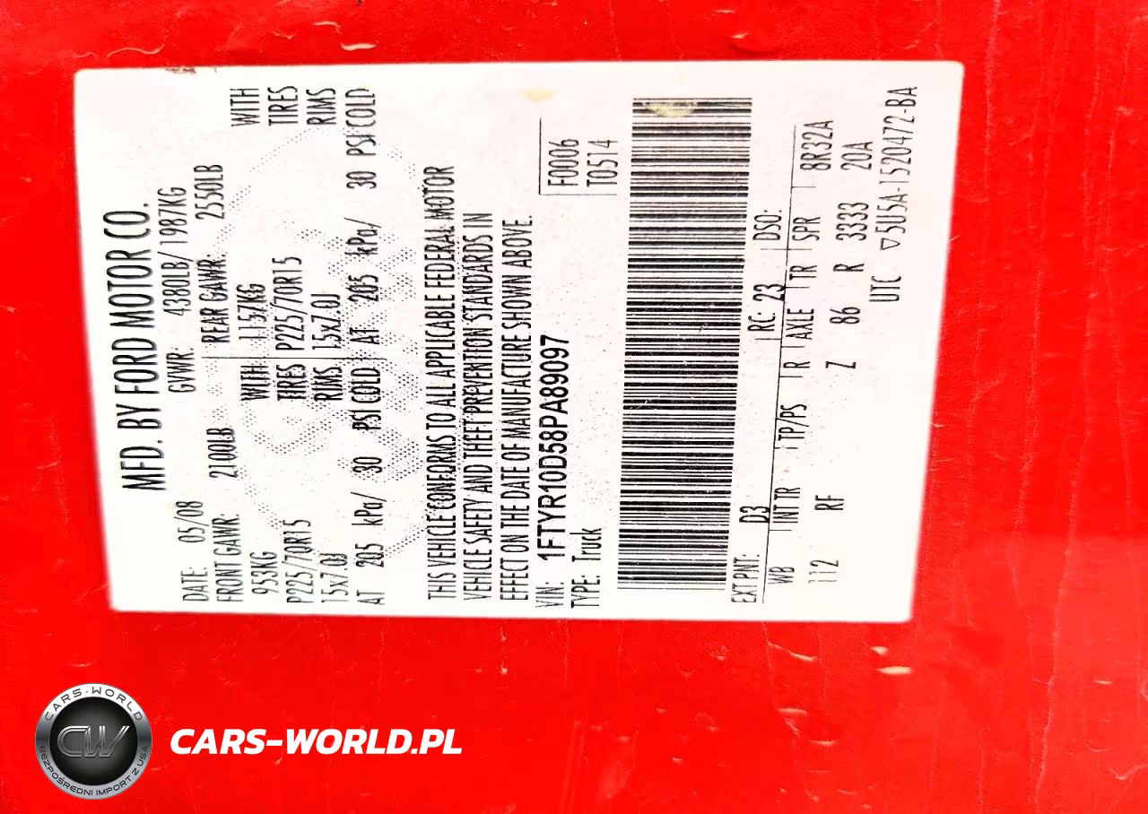 2008 Ford Ranger VIN:1FTYR10D58PA89097 - 12