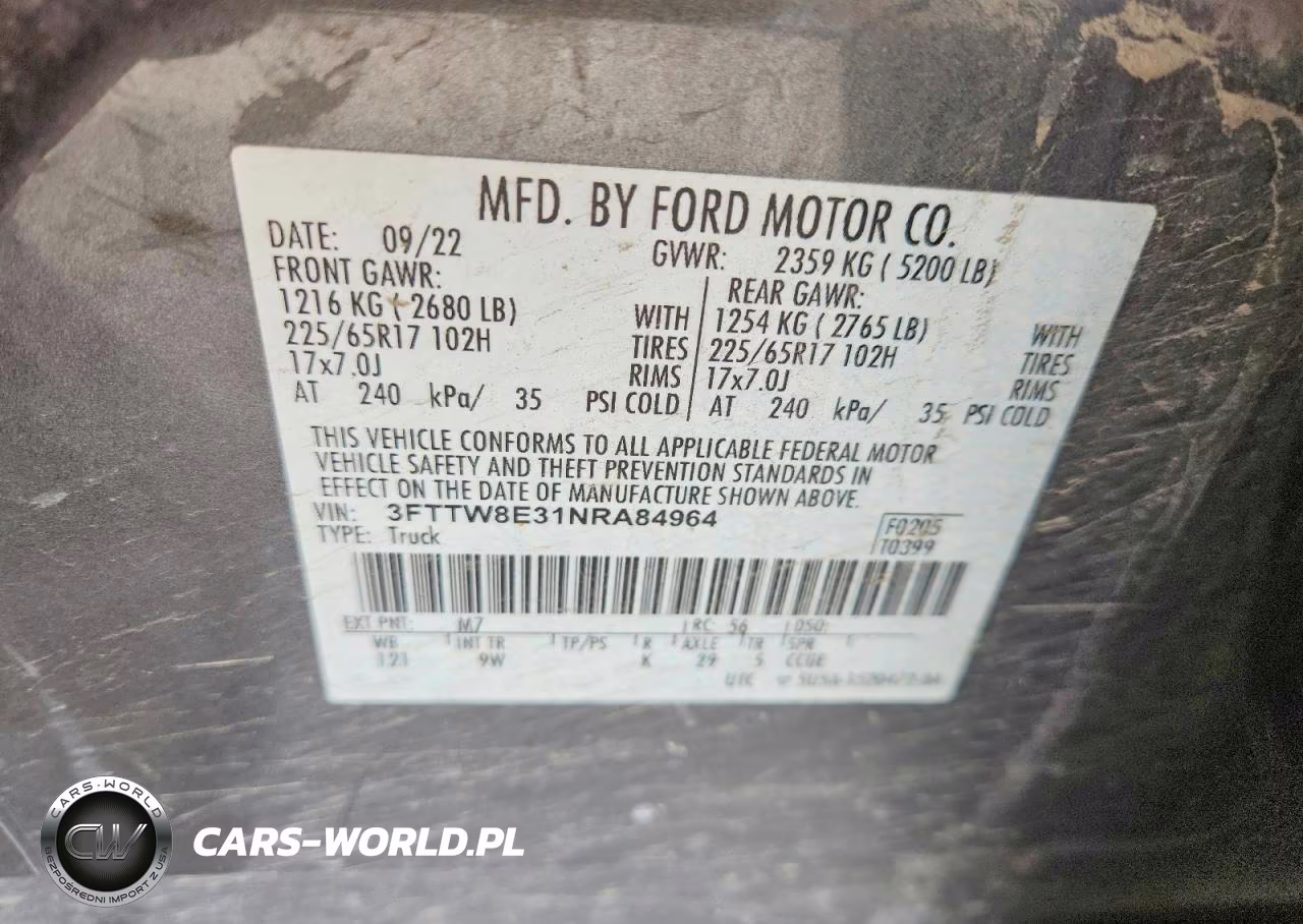 2022 Ford Maverick Xl VIN:3FTTW8E31NRA84964 - 12