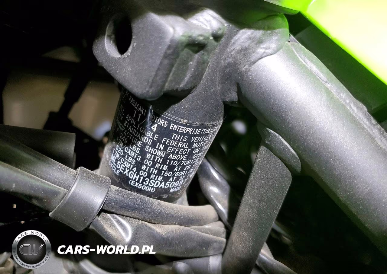 2025 Kawasaki Ex500 H VIN:ML5EXGH13SDA50987 - 9