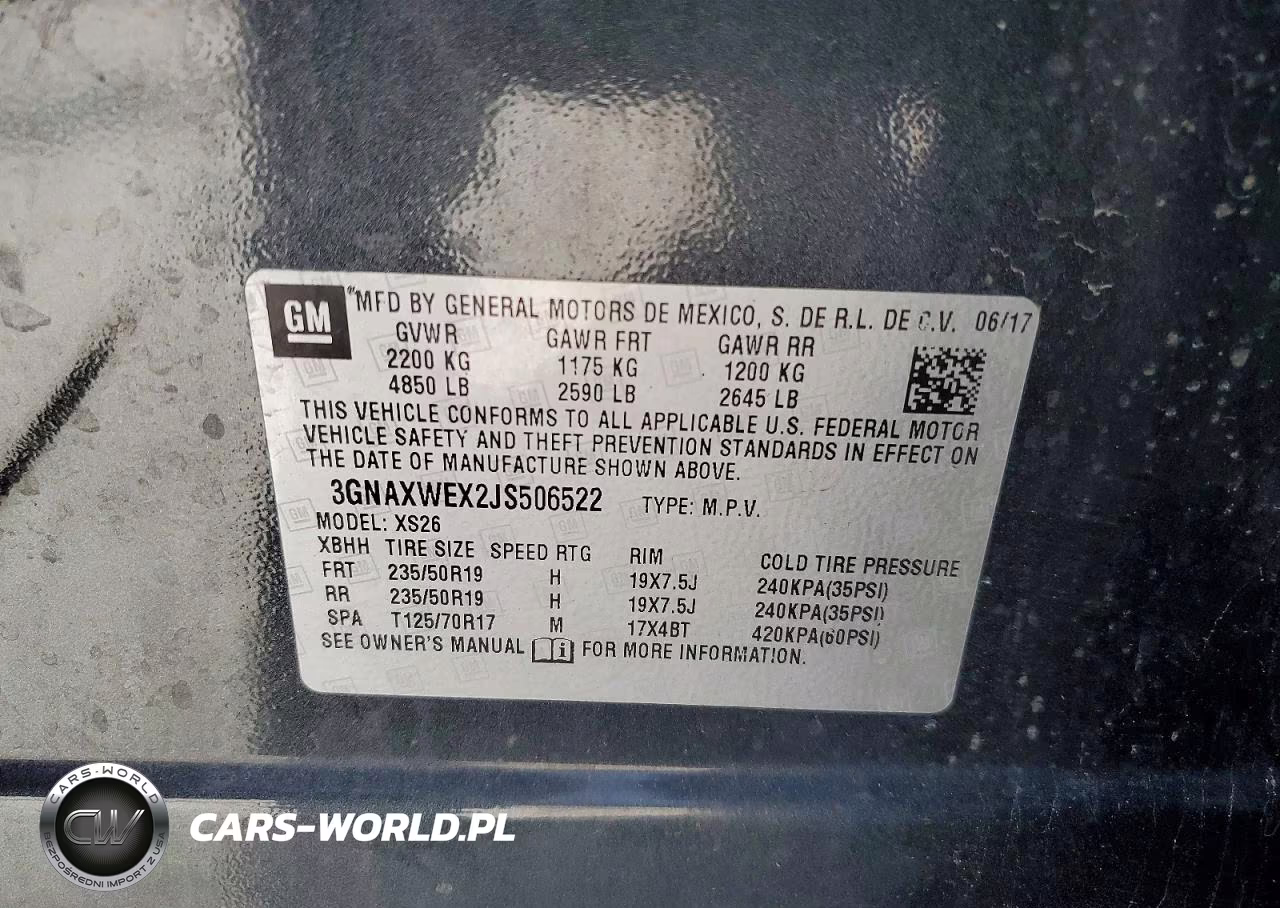 2018 Chevrolet Equinox Premier VIN:3GNAXWEX2JS506522 - 13