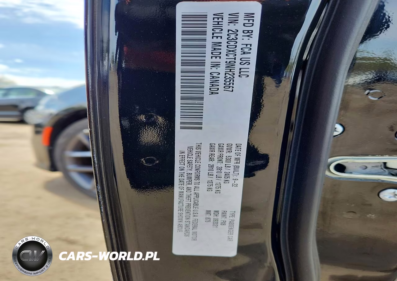 2022 Dodge Charger R VIN:2C3CDXCT9NH235567 - 12