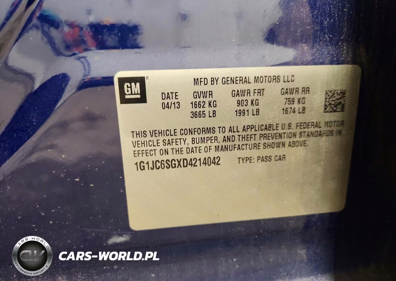 2013 Chevrolet Sonic Lt VIN:1G1JC6SGXD4214042 - 13