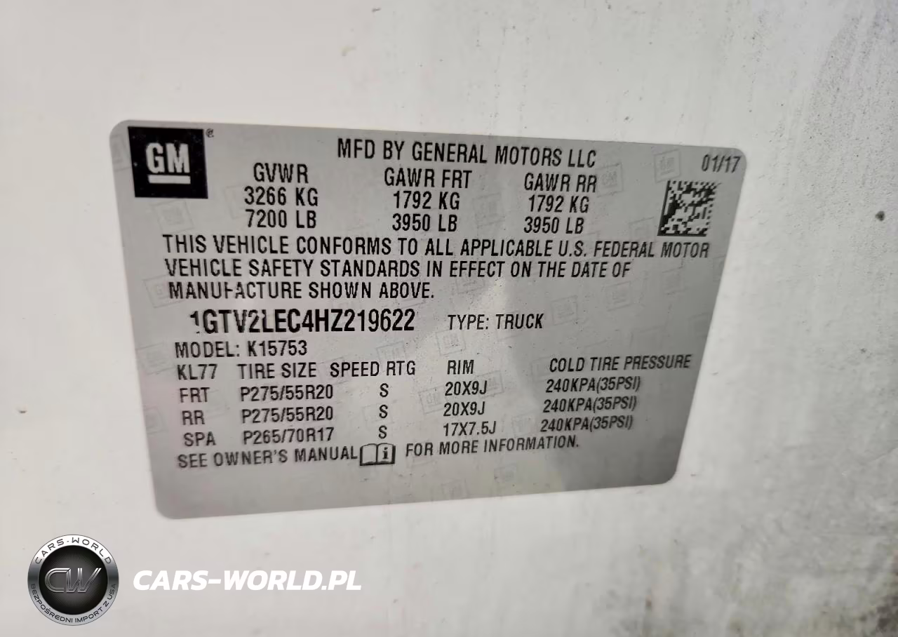 2017 GMC Sierra K1500 VIN:1GTV2LEC4HZ219622 - 12