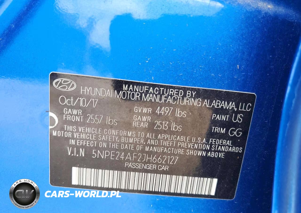 2018 Hyundai Sonata Se VIN:5NPE24AF2JH662127 - 12