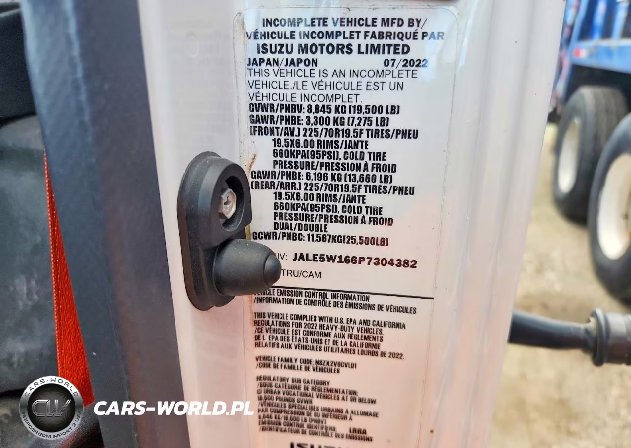 2023 Isuzu Nrr Truck Cab And Chassis VIN:JALE5W166P7304382 - 14