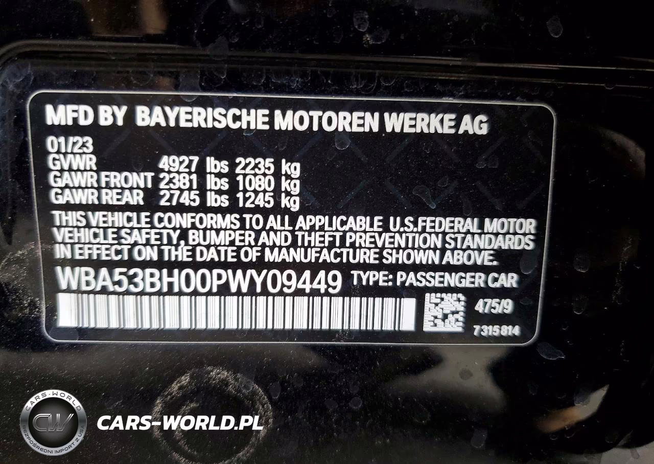 2023 BMW 530 I VIN:WBA53BH00PWY09449 - 12