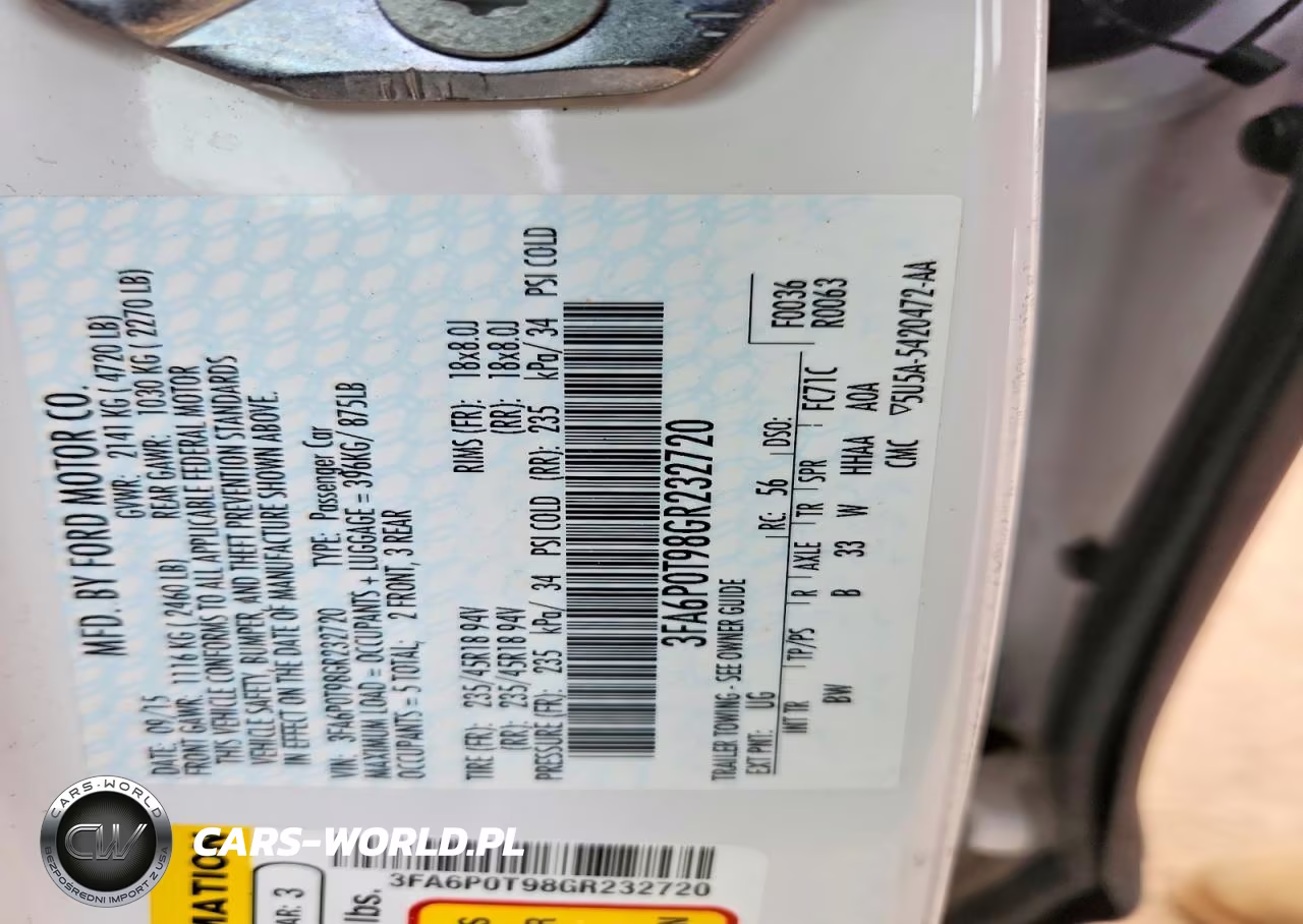 2016 Ford Fusion Se VIN:3FA6P0T98GR232720 - 12