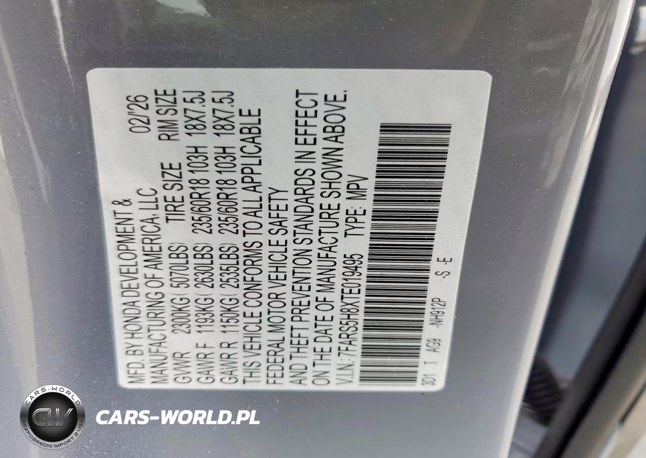 2026 Honda Cr-V Sport-L VIN:7FARS5H8XTE019495 - 12
