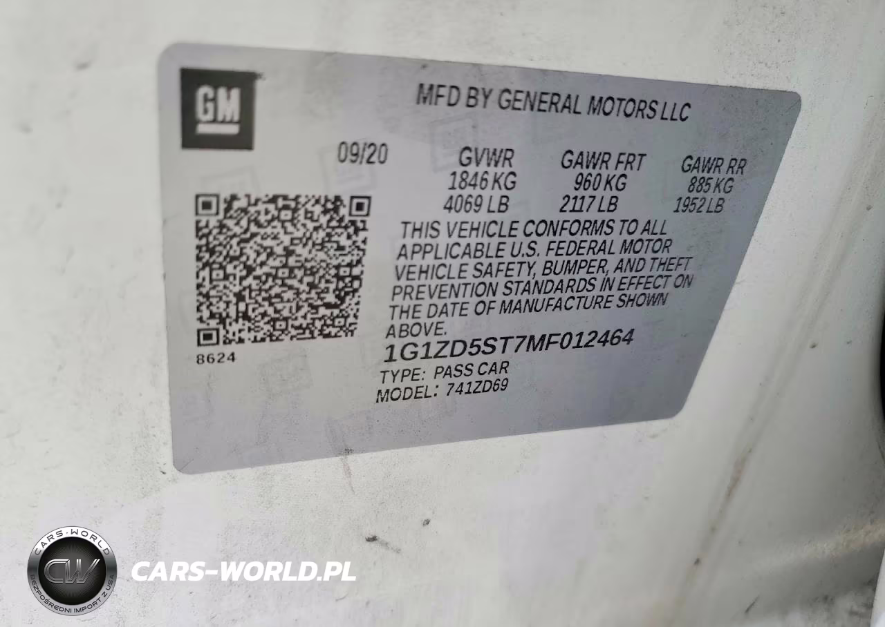 2021 Chevrolet Malibu Lt VIN:1G1ZD5ST7MF012464 - 12