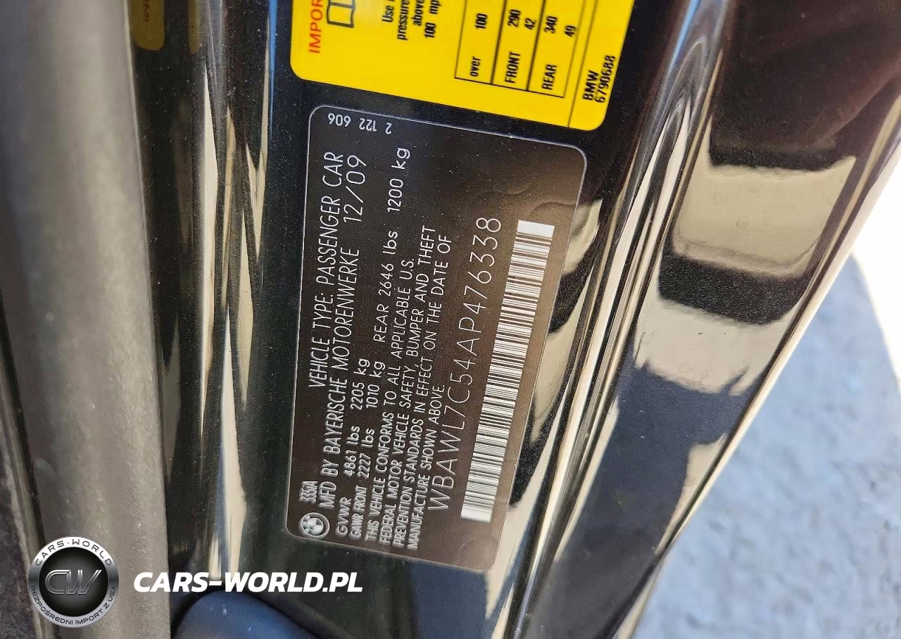 2010 BMW 335 I VIN:WBAWL7C54AP476338 - 12