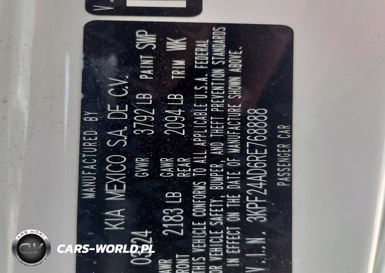 2024 Kia Forte Lxs VIN:3KPF24AD6RE768888 - 12
