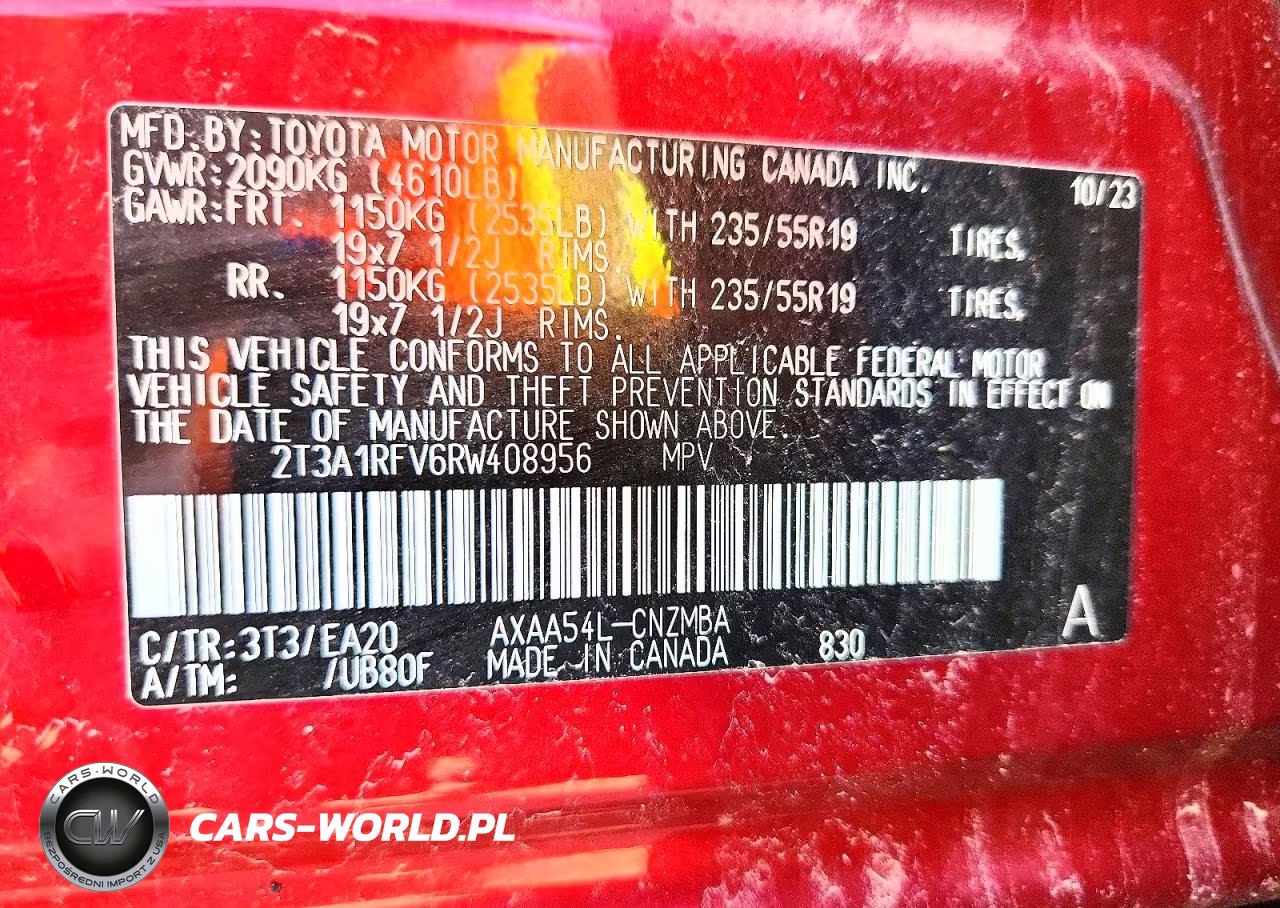 2024 Toyota Rav4 Xle Premium VIN:2T3A1RFV6RW408956 - 12