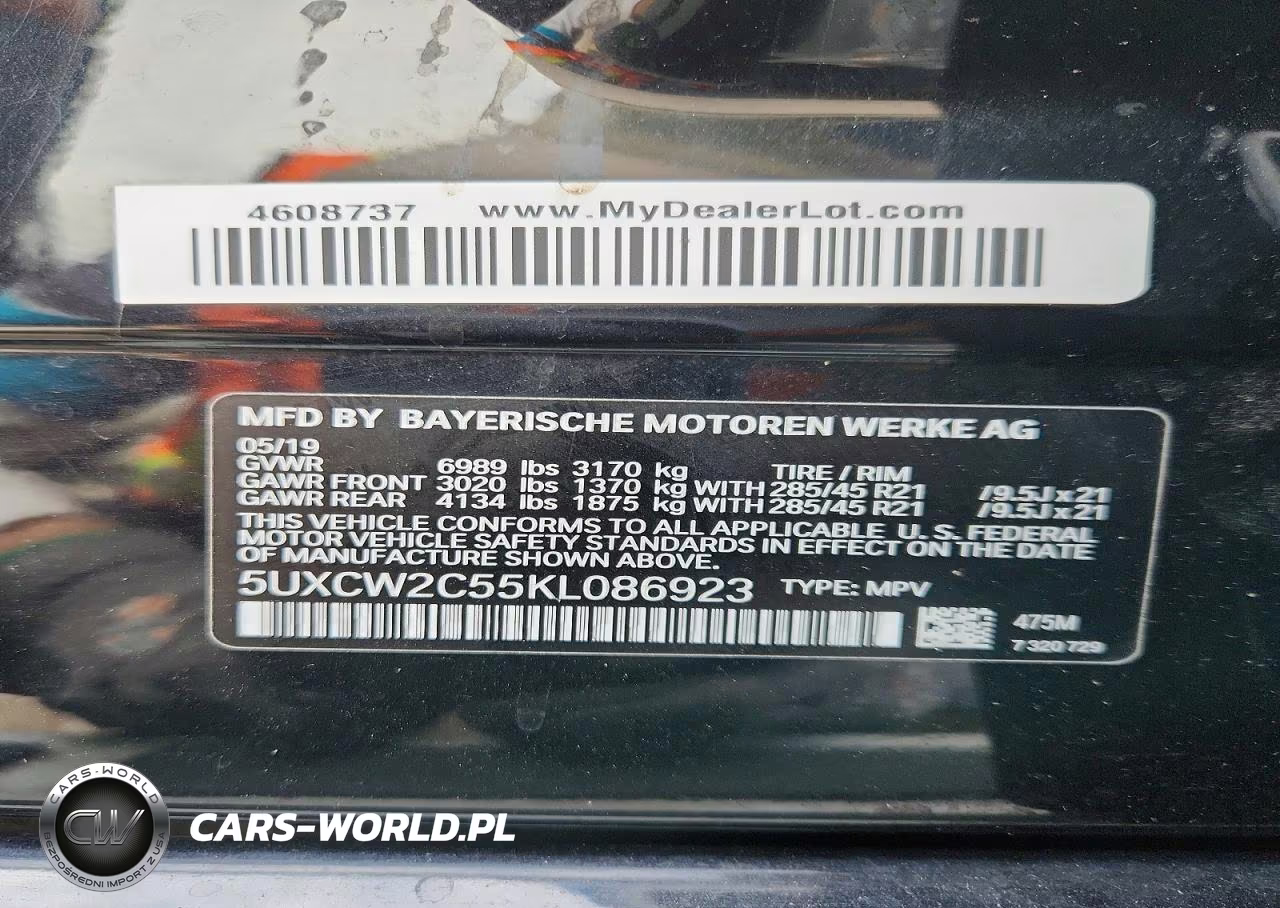 2019 BMW X7 xDrive40I VIN:5UXCW2C55KL086923 - 13
