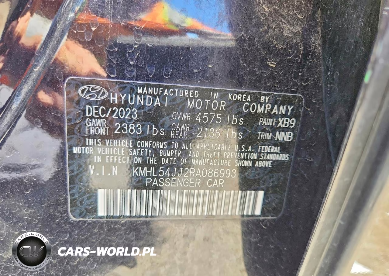 2024 Hyundai Sonata Hybrid Limited VIN:KMHL54JJ2RA086993 - 12