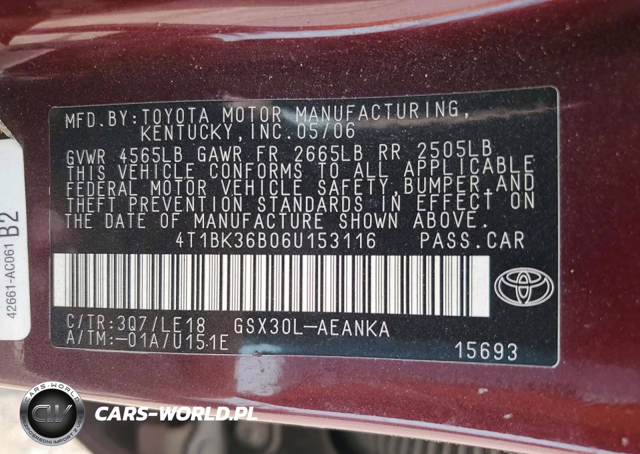 2006 Toyota Avalon Touring VIN:4T1BK36B06U153116 - 14