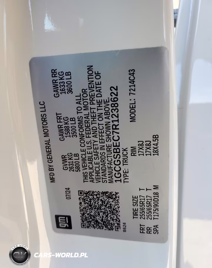 2024 Chev Colorado VIN:1GCGSBEC7R1238622 - 12
