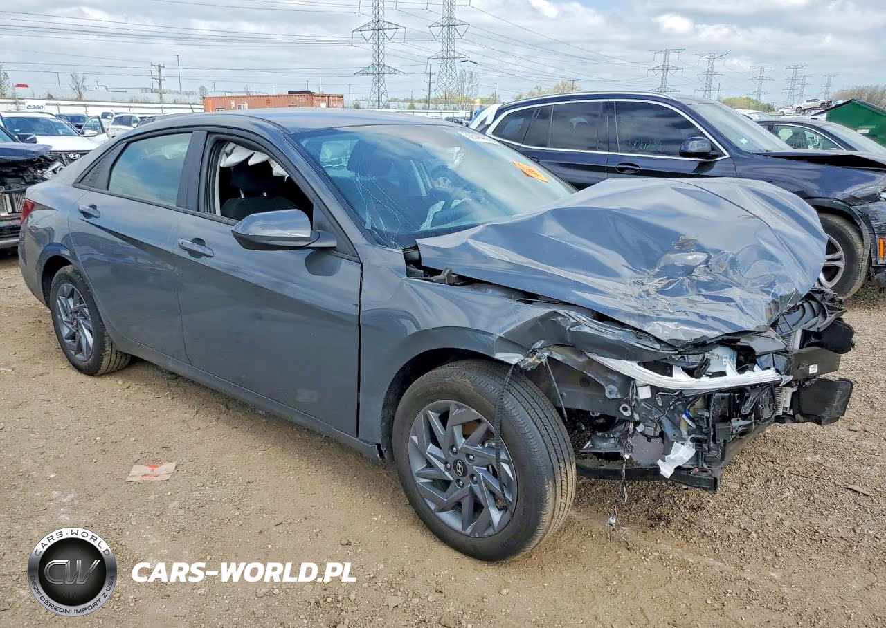 2025 Hyundai Elantra Hybrid Blue VIN:KMHLM4DJXSU142729 - 4