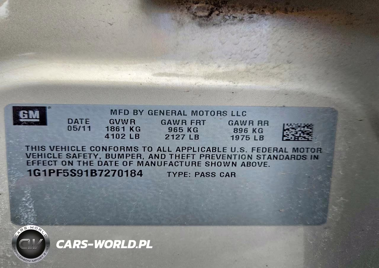 2011 Chevrolet Cruze Lt VIN:1G1PF5S91B7270184 - 12