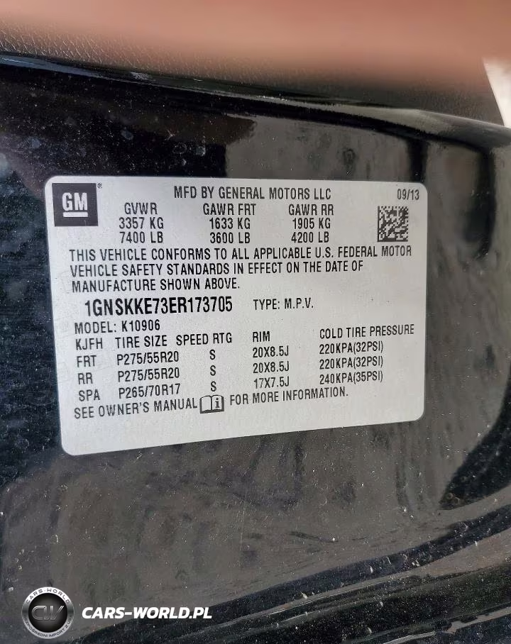 2014 Chevrolet Suburban K1500 Ltz VIN:1GNSKKE73ER173705 - 13