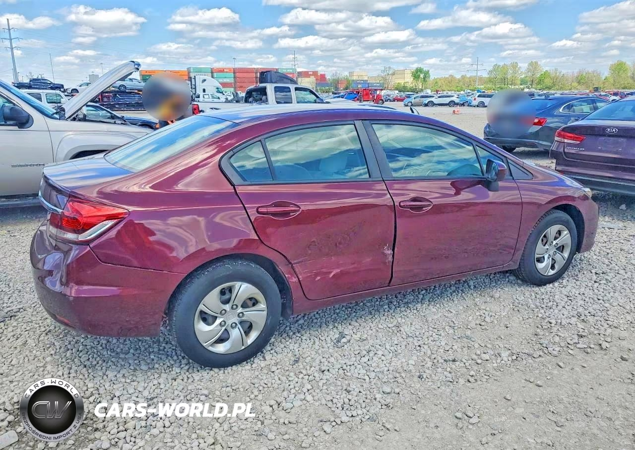 2015 Honda Civic Lx VIN:19XFB2F50FE101543 - 3
