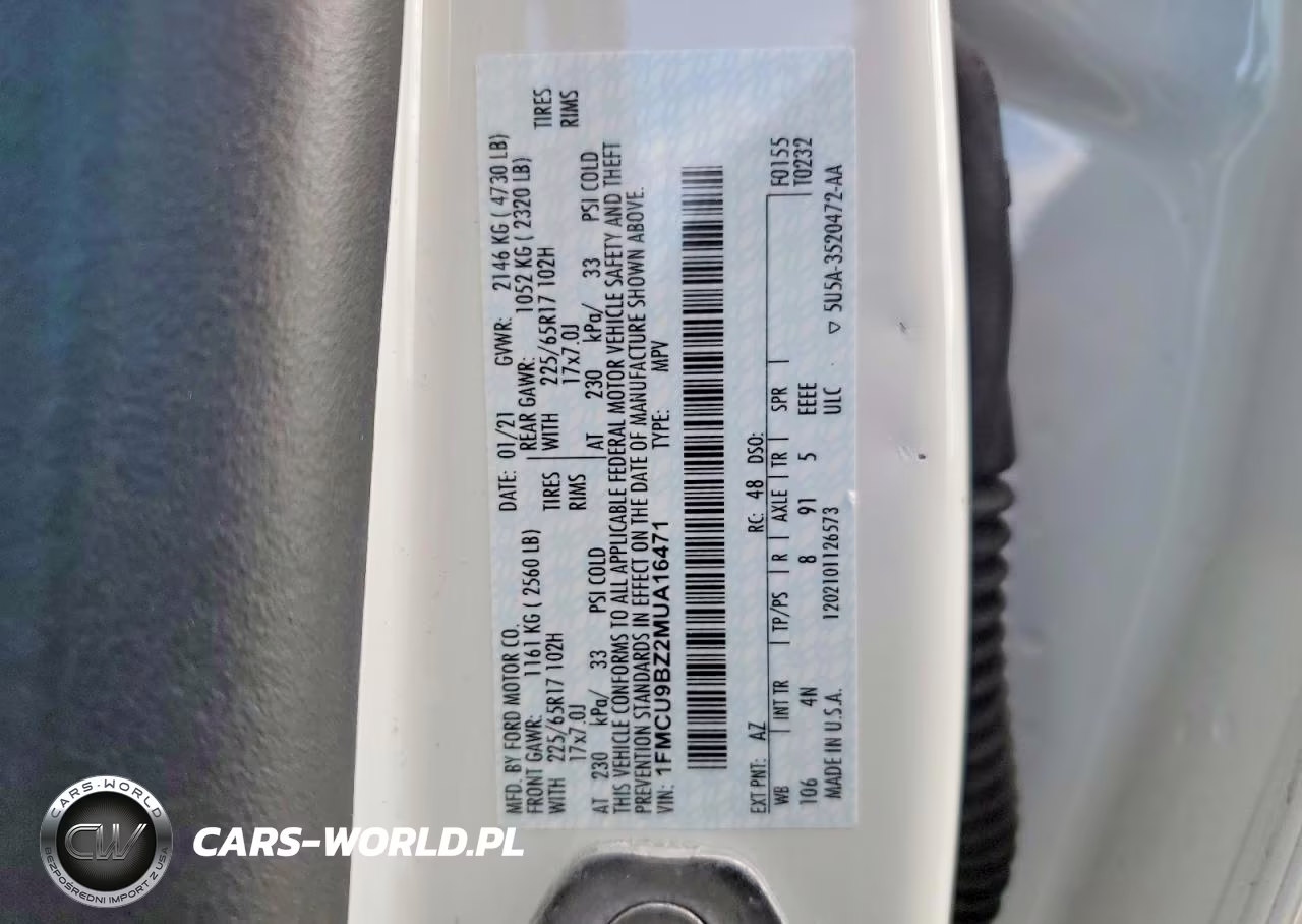 2021 Ford Escape Se VIN:1FMCU9BZ2MUA16471 - 13