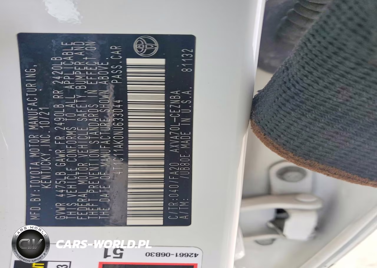 2022 Toyota Camry Le VIN:4T1C11AK0NU633044 - 12