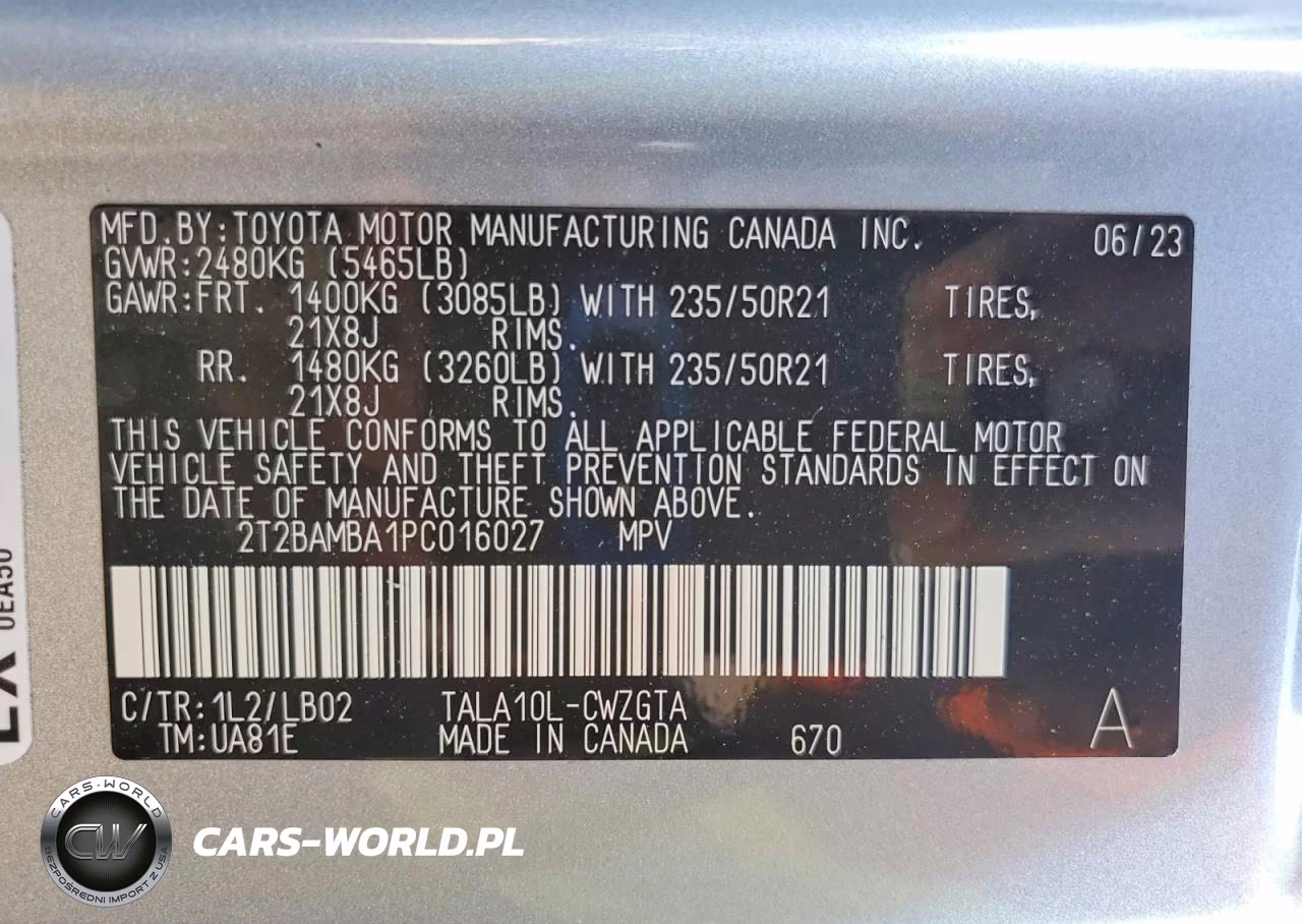 2023 Lexus Rx 350 Premium+ VIN:2T2BAMBA1PC016027 - 13