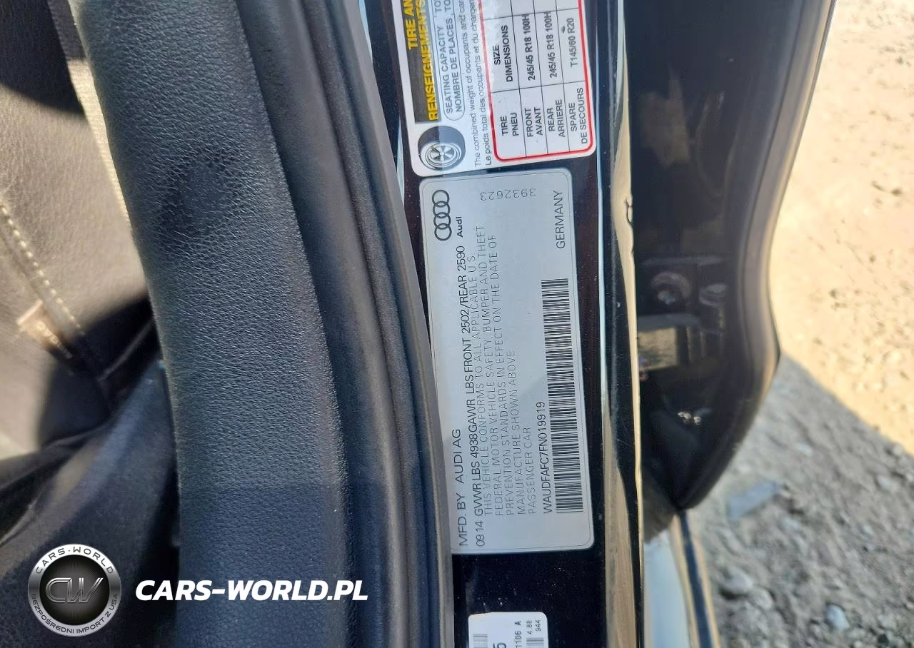 2015 Audi A6 Premium Plus VIN:WAUDFAFC7FN019919 - 12