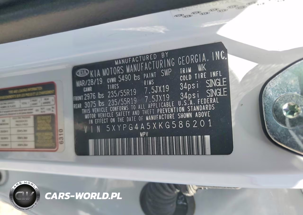 2019 Kia Sorento S V6 VIN:5XYPG4A5XKG586201 - 13
