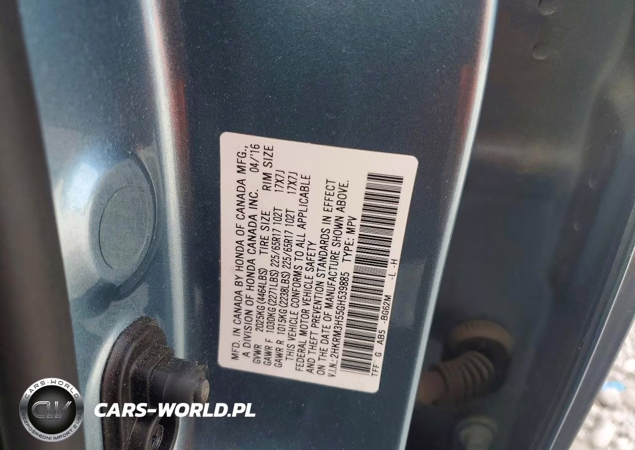 2016 Honda Cr-V Ex VIN:2HKRM3H55GH539885 - 14