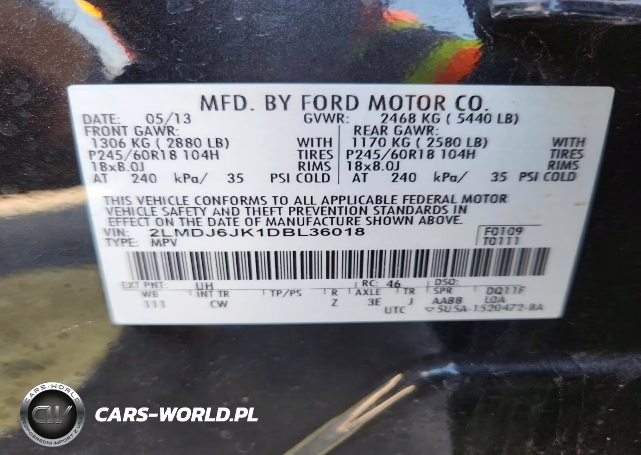 2013 Lincoln Mkx VIN:2LMDJ6JK1DBL36018 - 13
