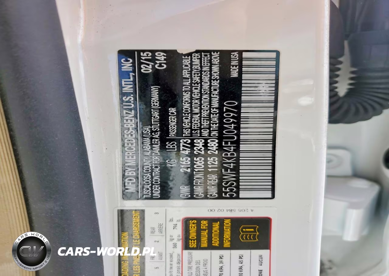 2015 Mercedes-Benz C 300 4Matic VIN:55SWF4KB4FU049970 - 12