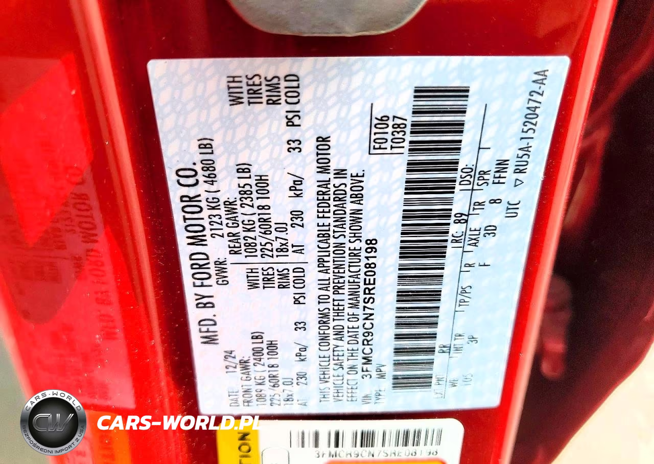 2025 Ford Bronco Sport Outer Banks VIN:3FMCR9CN7SRE08198 - 13