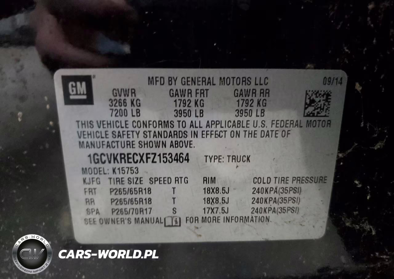 2015 Chevrolet Silverado K1500 Lt VIN:1GCVKRECXFZ153464 - 11