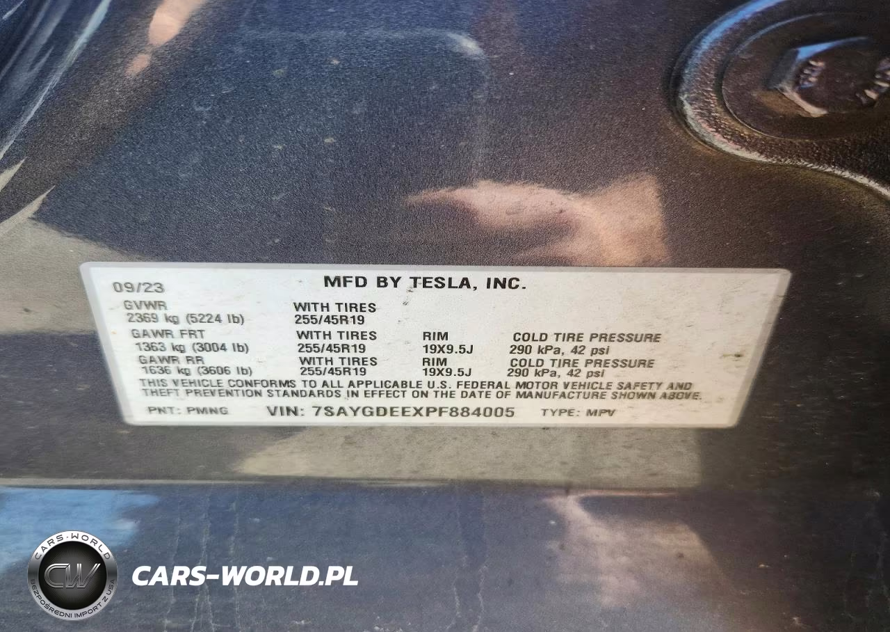 2023 Tesla Model Y Awd-Long Range Dual Motor All-Wheel Drive VIN:7SAYGDEEXPF884005 - 12