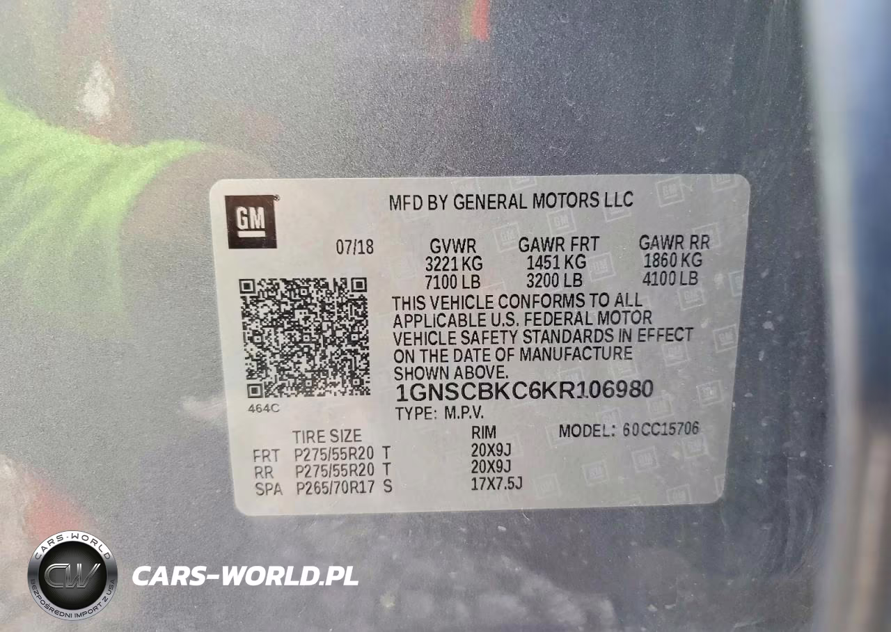 2019 Chevrolet Tahoe C1500 Lt VIN:1GNSCBKC6KR106980 - 13