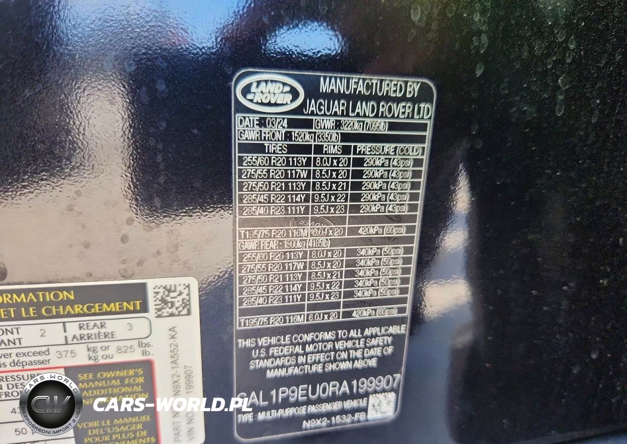2024 Land Rover Range Rover Sport Se VIN:SAL1P9EU0RA199907 - 13