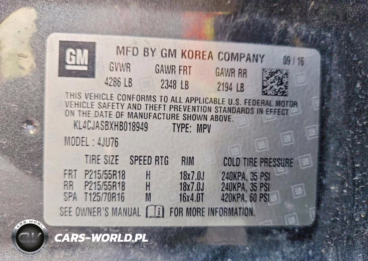2017 Buick Encore Preferred VIN:KL4CJASBXHB018949 - 13