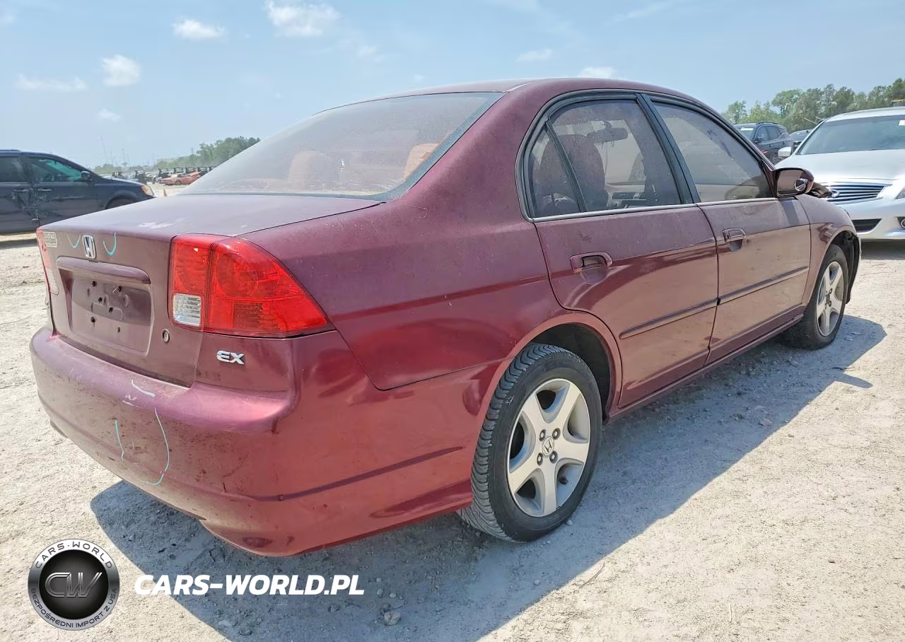 2004 Honda Civic Ex VIN:2HGES267X4H511671 - 3