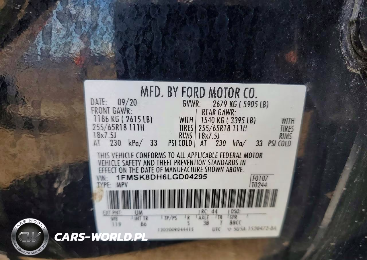 2020 Ford Explorer Xlt VIN:1FMSK8DH6LGD04295 - 13