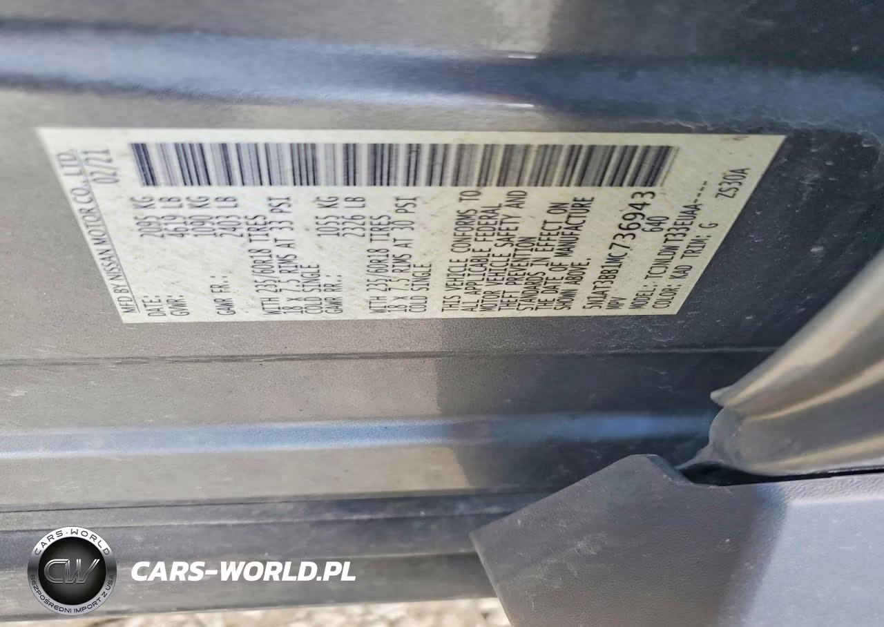 2021 Nissan Rogue Sv VIN:5N1AT3BB1MC736943 - 14