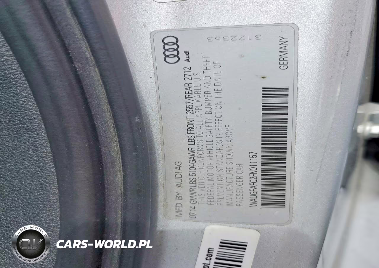 2015 Audi A6 Premium Plus VIN:WAUGFAFC2FN011157 - 12