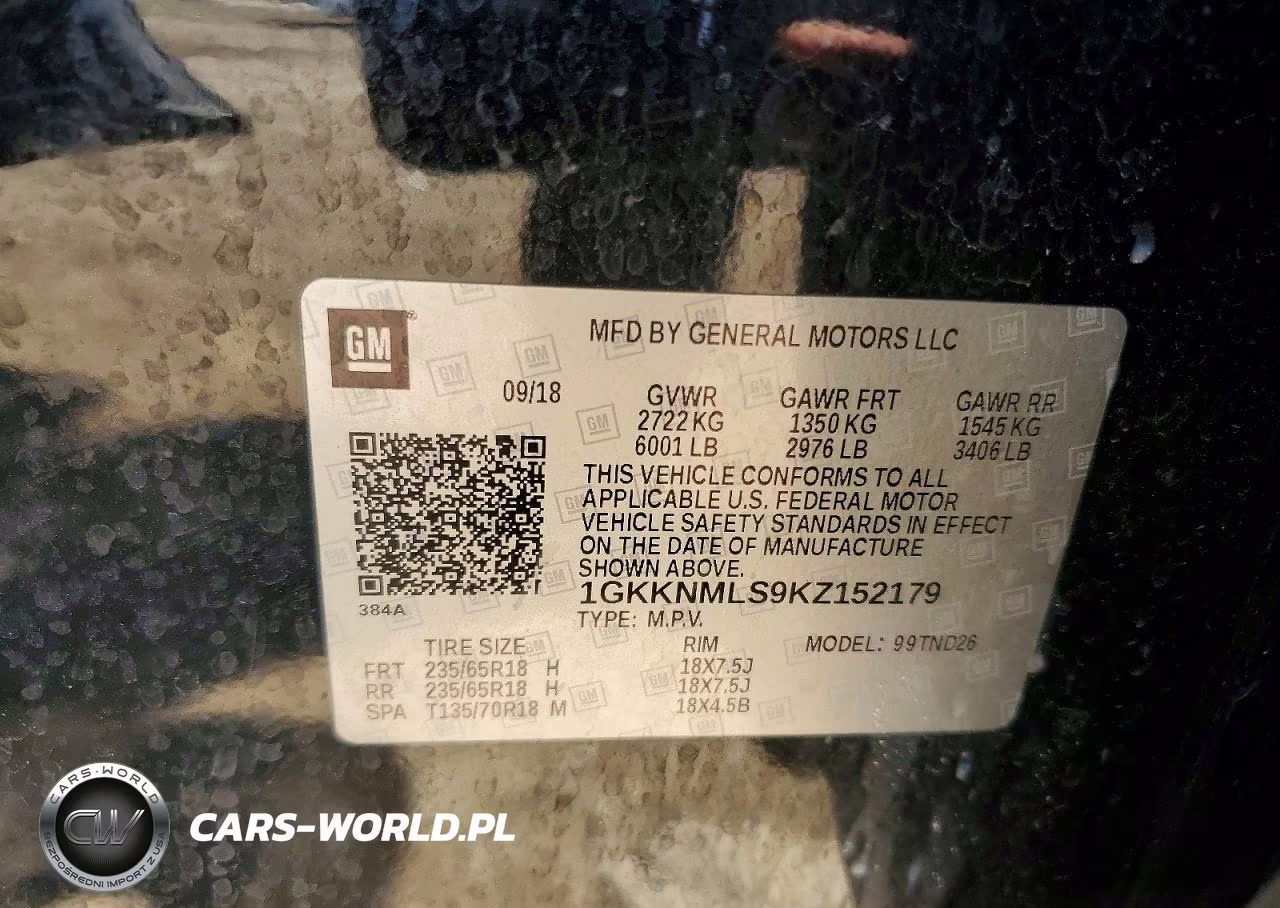 2019 GMC Acadia Slt-1 VIN:1GKKNMLS9KZ152179 - 14