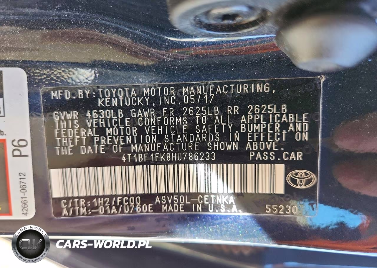 2017 Toyota Camry Le VIN:4T1BF1FK8HU786233 - 12