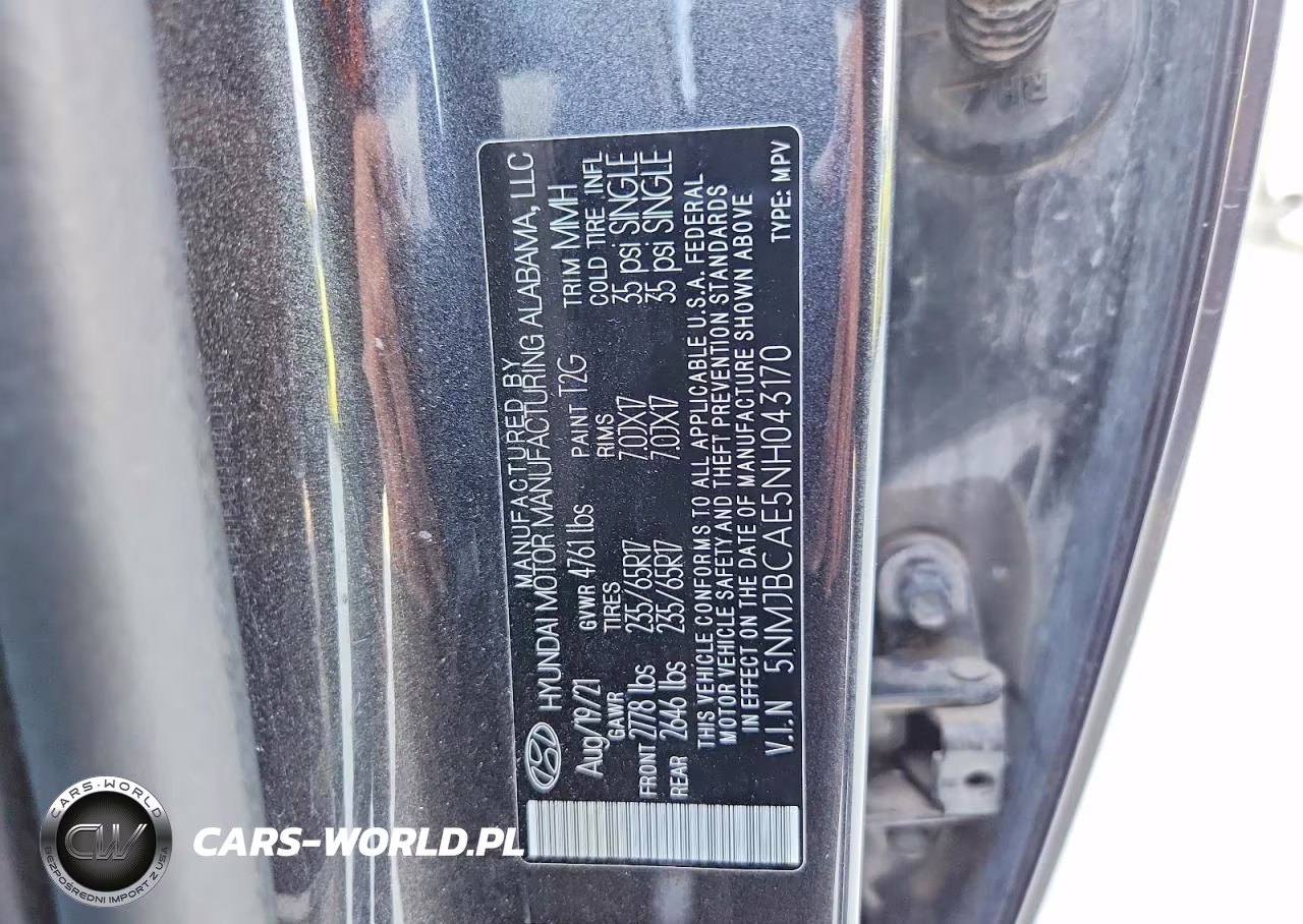 2022 Hyundai Tucson Sel VIN:5NMJBCAE5NH043170 - 12