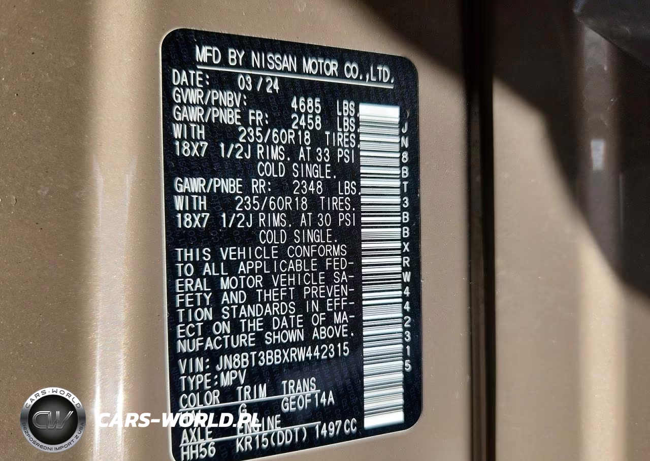 2024 Nissan Rogue Sv VIN:JN8BT3BBXRW442315 - 13